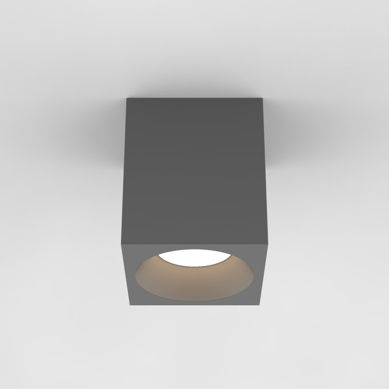 Kos LED Outdoor Flush Mount, 130, Textured Black