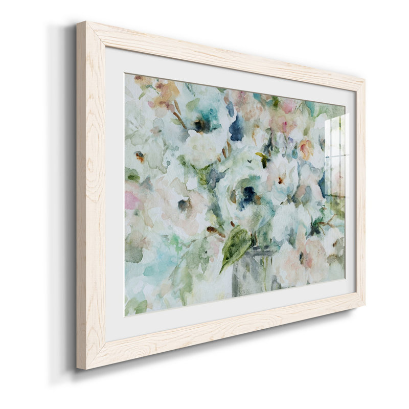 Blooming Softly - Reproduction de cadre photo sur papier, Blanc, H 31,5 po x l 23,5 po x P 1,5 po