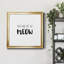 Had Me at Meow - Reproduction d'art textuel sur toile encadrée-779828026-779828029