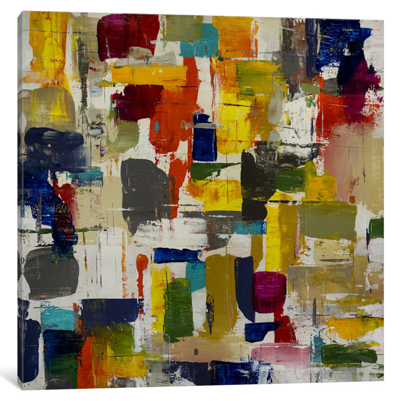 « fraîche mod », reproduction d’art sur toile tendue, H 12 po x l 12 po x P 1,5 po