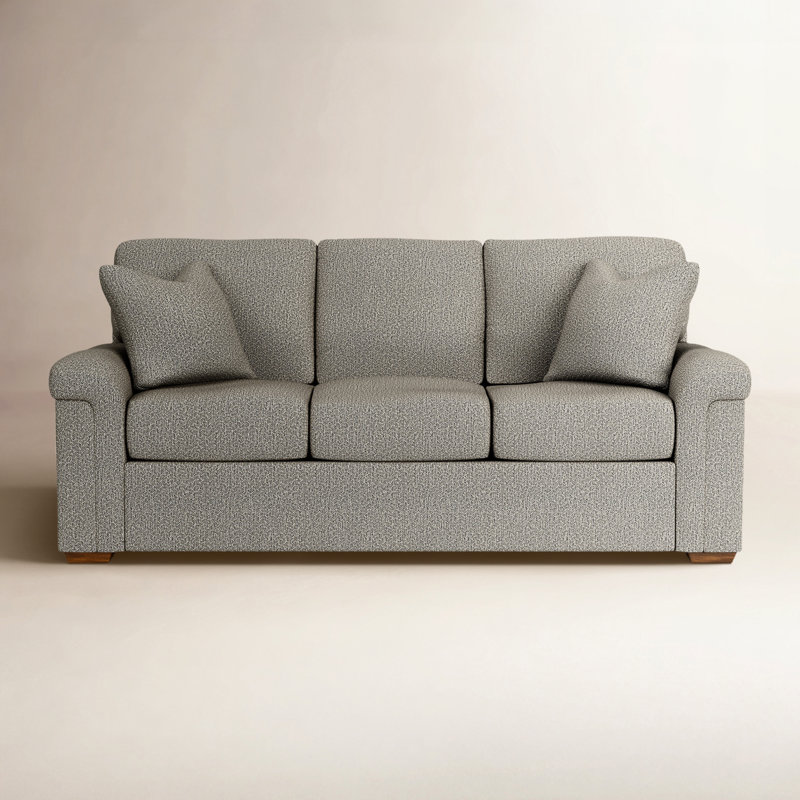 Maikel Upholstered 86'' Sofa, Gray Polypropylene/Olefin