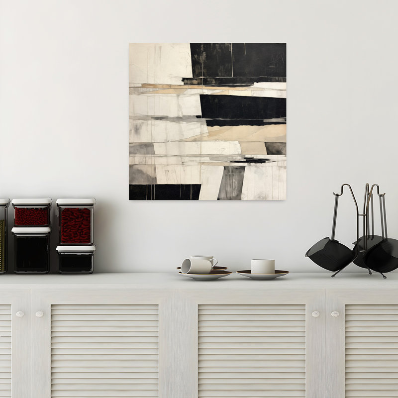Liminal 5, art minimaliste abstrait, H 18 po x l 18 po