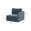Clairah Misty Blue Laf Corner Chair-1350791670