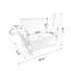Chariot pliant 3 en 1 avec banquette et plateau de table rabattable à l'arrière - capacité de 500 lb, pneus de plage 9 po x 4 po pour le camping-122456815