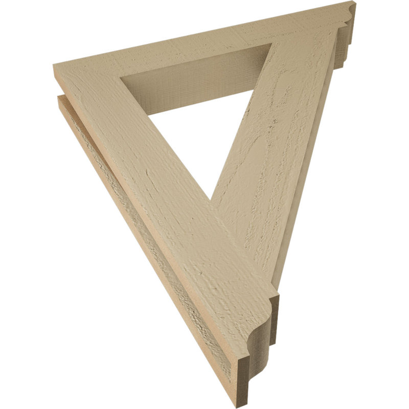 Support traditionnel en cèdre brut à grain de bois TimberThane, H 28 po x l 3,5 po x P 24 po