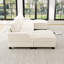 Canapé modulaire en forme de U 6 pièces moderne en velours côtelé, canapé nuage avec garniture cloutée distinctive-322130070