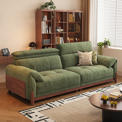 Green Chenille Modular Sofa