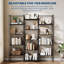 Bibliothèque à triple colonne, bibliothèque industrielle rustique avec cadre-1588420524-1607397846