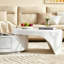 Table basse ronde extensible avec tiroir de rangement, design gigogne
