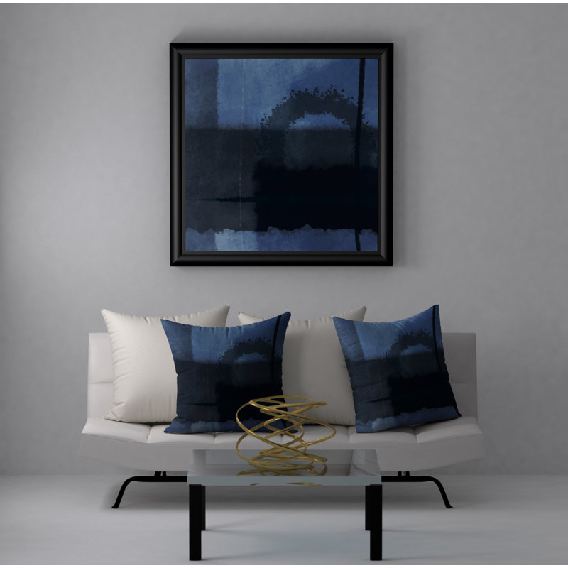 Abstract Throw Pillow, 24" H x 24" W