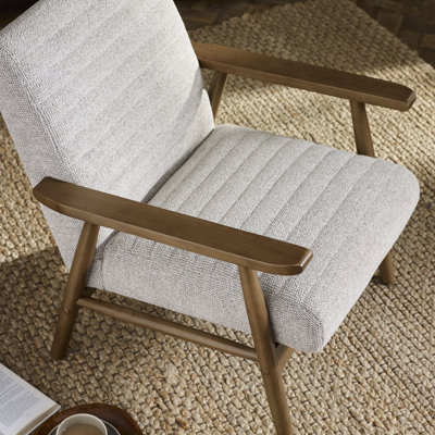 Upholstered Chenille Armchair