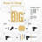 "Think Big" - Black And Gold Dimensional Iron Wall Sculpture Metal Wall Art Modern Office Decor-94208258-94208257