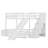 Keeana Twin Over Full Bunk Bed With Slide, Storage Staircase-1942350037