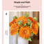 Arrangement de fleurs artificielles - vase élégant jumelé à des fleurs artificielles