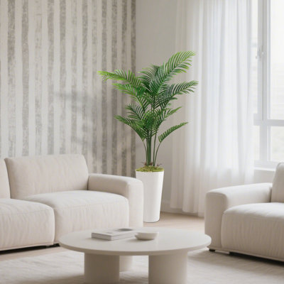  Palmier artificiel carré blanc 60 po Modern Style