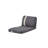 Perica Compact Modern Japandi Futon Lounge Chair with Corduroy Fabric and Adjustable Backrest.-115818233
