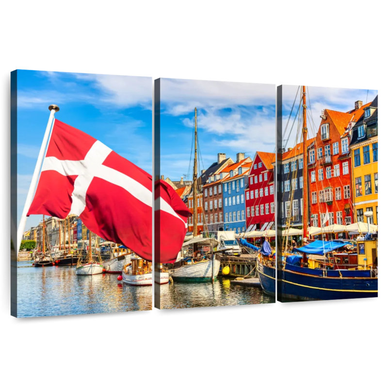 Mehar Copenhagen Port Boats, 32" H x 50" W