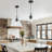 Black Pendant Lights Kitchen Island 2 Pack, Farmhouse Pendant Light, Industrial Clear Glass Pendant Light, 6.5 Inches Kitchen Pendant Lighting Over Island Sink Dining Room-119562798