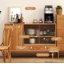 Buffet en chêne et en verre de style scandinave