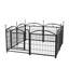 Parc pour chien intérieur 24 pouces 8 panneaux enclos en métal pour animaux de compagnie-119345396