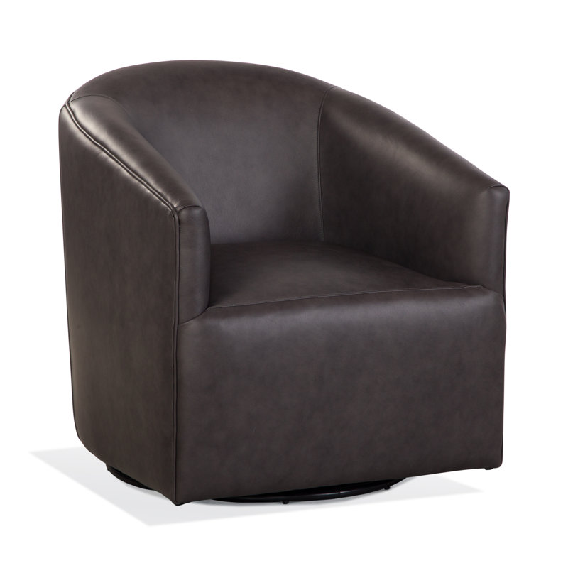 Briles Swivel Armchair, Luxtan Coal