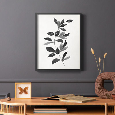 «Multi Leaf Montage I», reproduction encadrée - bois massif