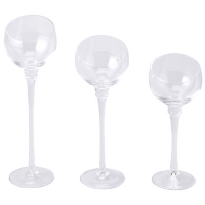 10'' H Glass Tabletop Candlestick