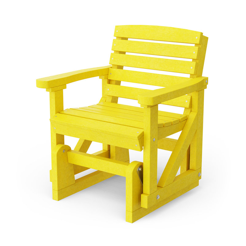 Fauteuil oscillant classique classique, Jaune citron