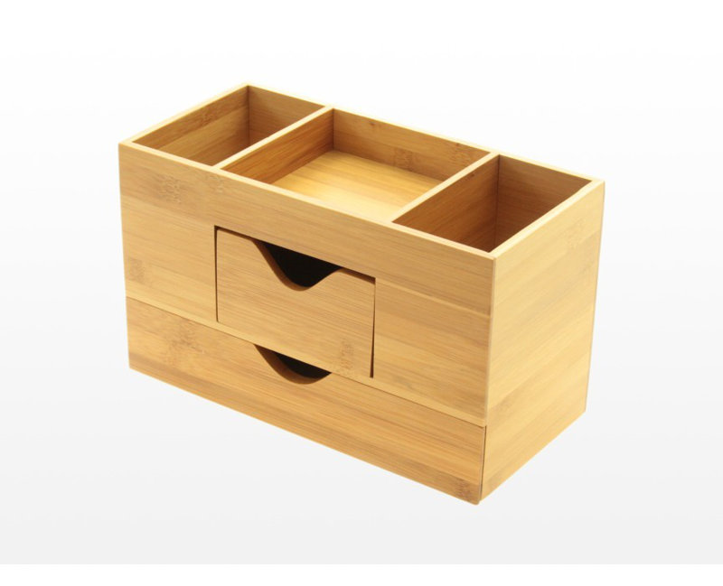 Delao Wood Desk Organiser
