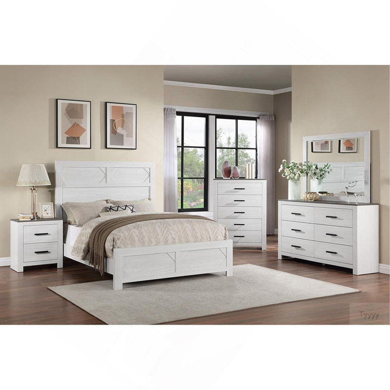 Mobilier de chambre à coucher à 2 tiroirs de style moderne