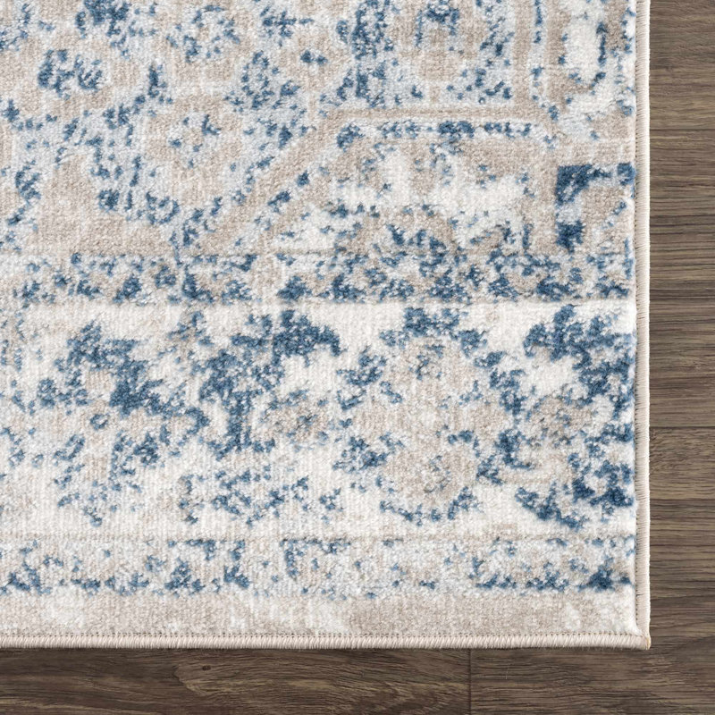 Jahmil Oriental Boho Blue Area Rug, Runner 2'7" x 7'3"