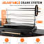 Gaonala 47.25 in. W Disc Plate Grill / Smoker Combo Charcoal Grill Gas & Charcoal Combo Grill