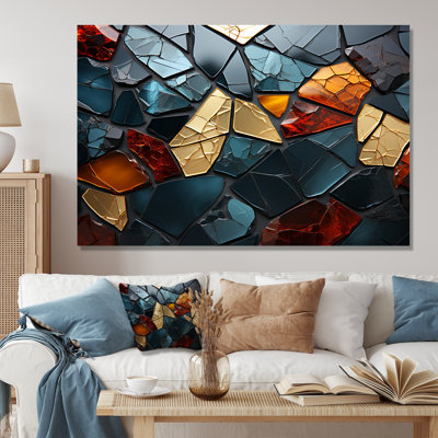 Cubic Mosaic Marble Tiles V - Marble Wall Decor