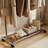 Modern Leather Coat Rack with Shelf-1622097509