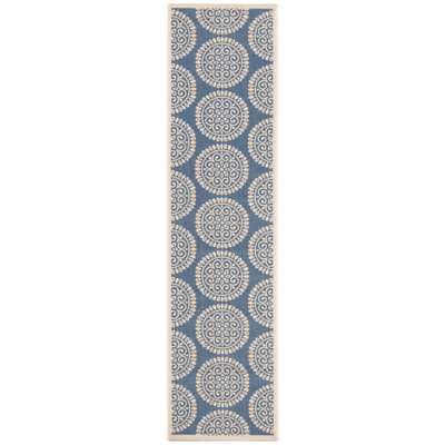 Kirchner Paisley Hand Hooked Indoor / Outdoor Area Rug