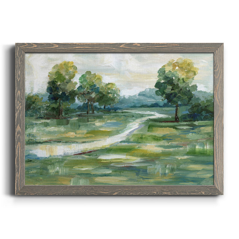 Lumière d'été - peinture sur toile encadrée, Gris, H 31,5 po x l 23,5 po x P 1,5 po