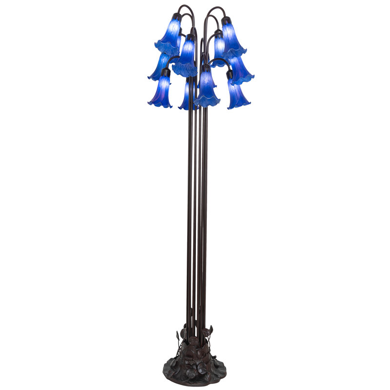 Bueche Tree Floor Lamp, Blue