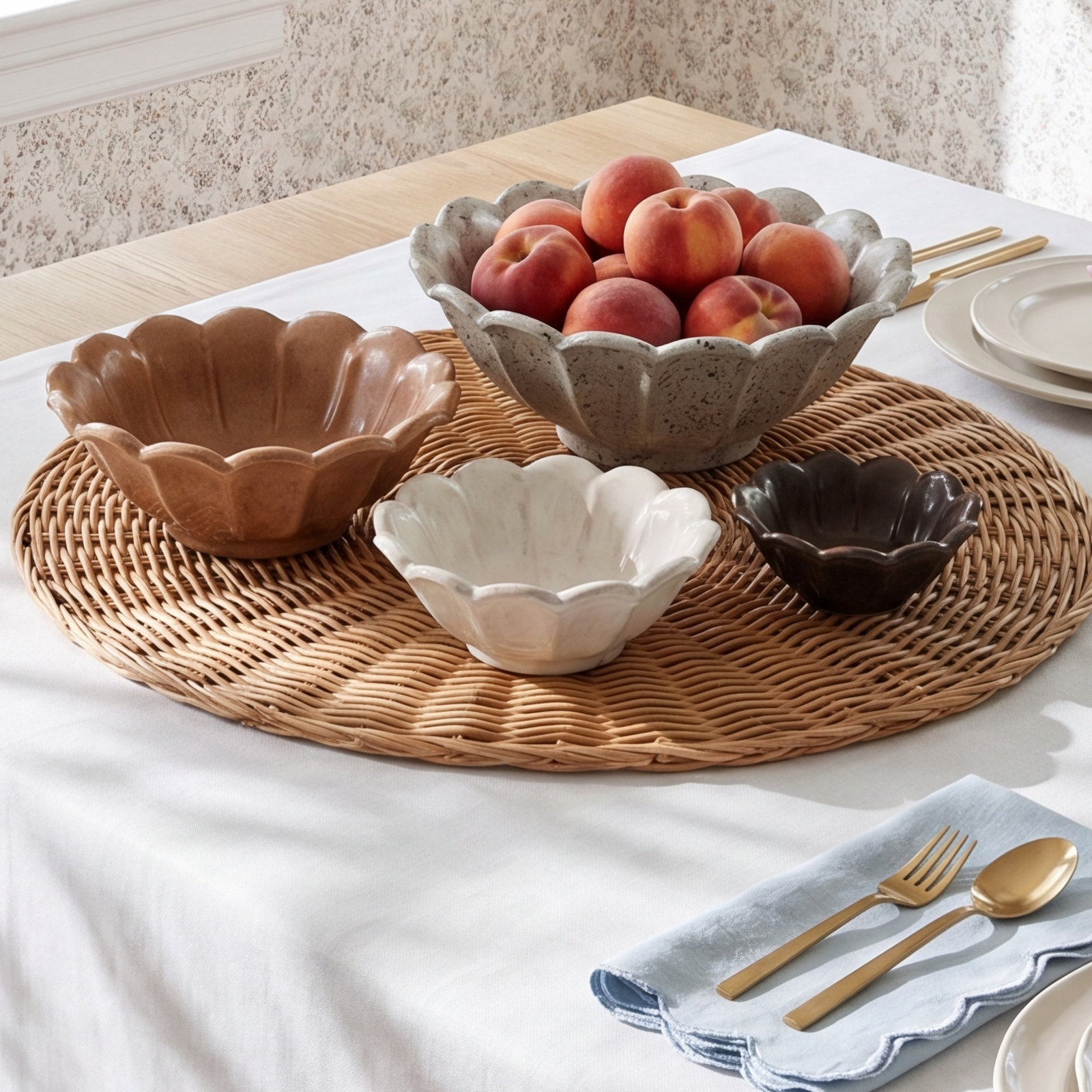 Castilly Candy Bowl, Black/White/Brown/Gray