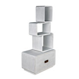 Bibliothèque à cubes Belini H 74 po x l 36 po