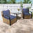 3-Piece 2-Person Wicker Patio Seating Group with Cushion-1471926543