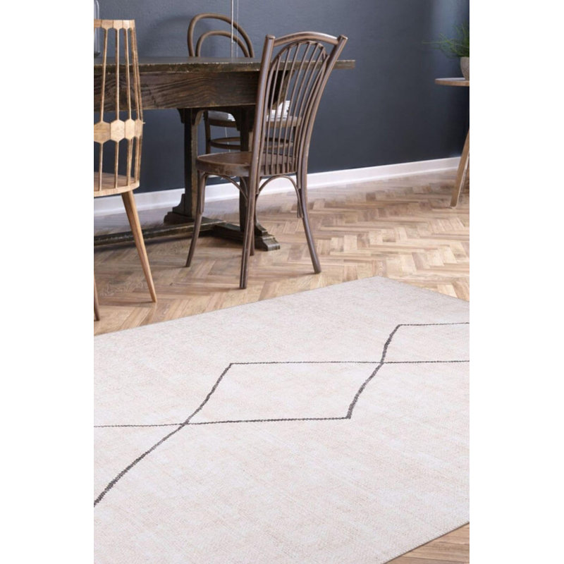 Tapis beige Ottilie, Rectangle 7 pi 7 po x 10 pi 10 po