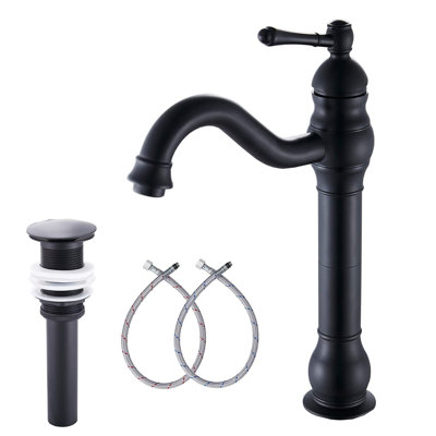 Single-handle Bathroom Faucet with Drain Assembly