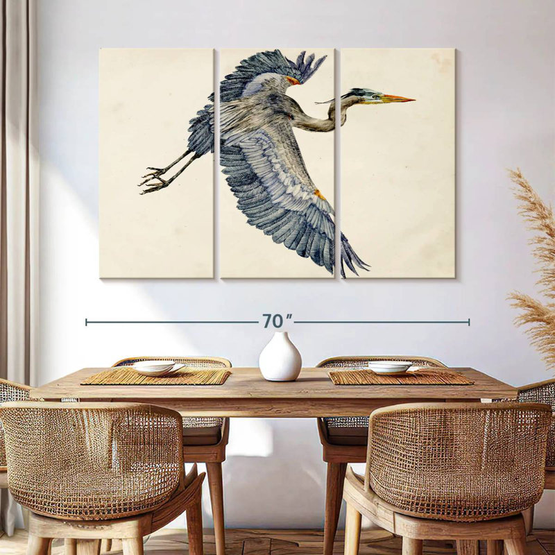Brampt Blue Heron Rendering IV, 42" H x 65" W