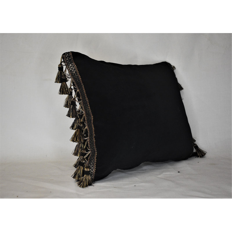 Velvet Rectangular Solid Black Velvet, 12'' x 18''