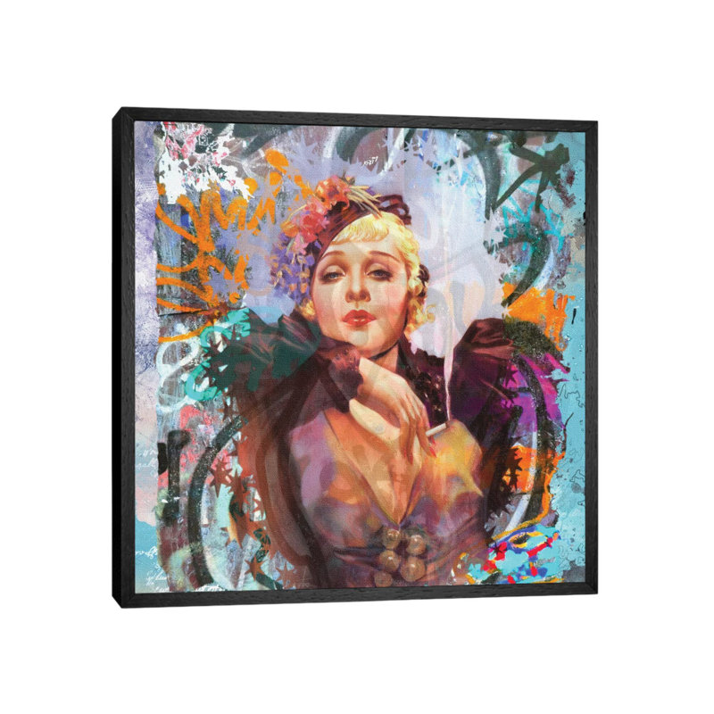 Sultry by Karen Smith - Floater Frame Print on Canvas, Black Framed