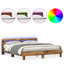 Vidaxl Wood Bed Frame with LED Durable-113970984-113970994