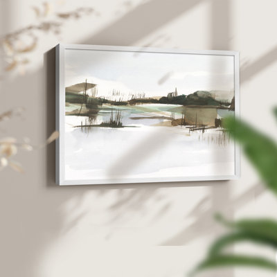 Marsh Reeds II -Framed Print - Restickable