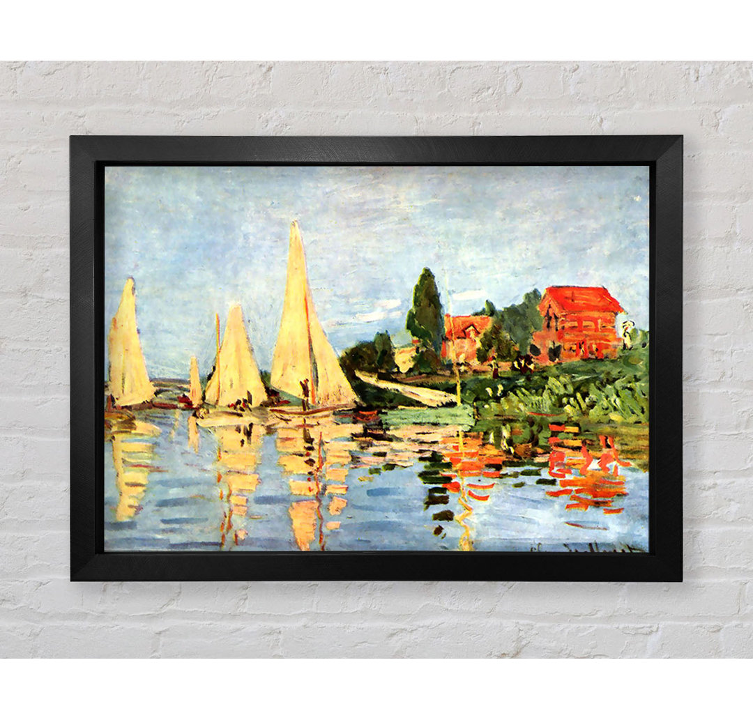 Regatta bei Argenteuil von Claude Monet - Einzelne Bilderrahmen Kunstdrucke