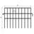 30 Pack Animal Barrier Garden Fence, No-Dig Metal Border Edging