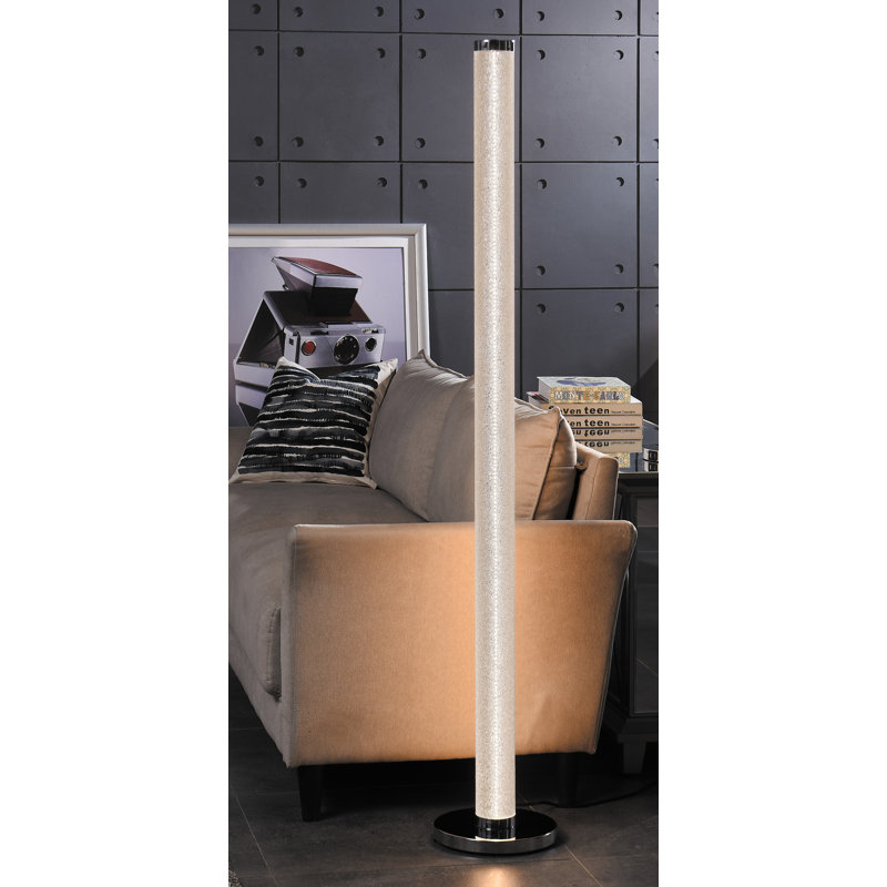 Lampe de plancher de fantaisie del 63 po Corine, Moucheté